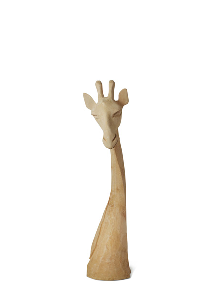 Natural wood giraffe large Natural wood giraffe large