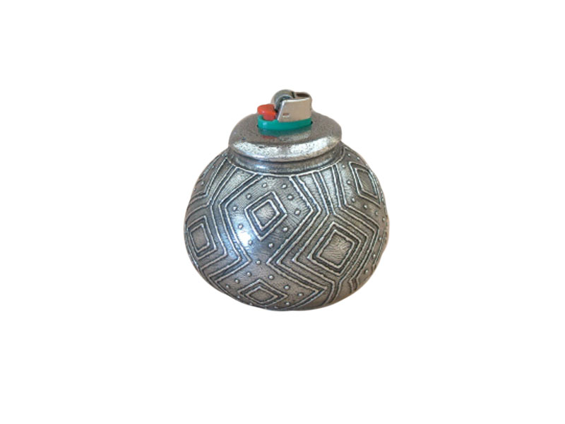 African pot - lighter holder African pot - lighter holder