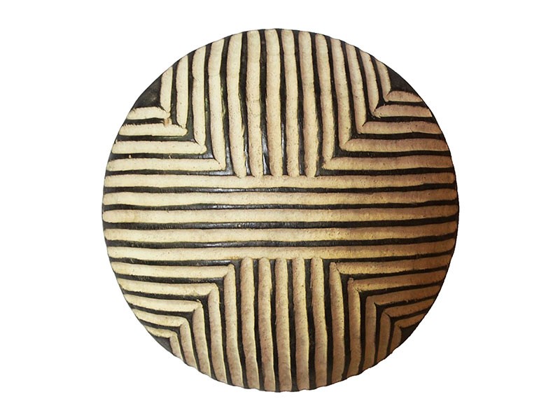Small Carved Wood Shield - Band - 4 Small Carved Wood Shield - Band - 4