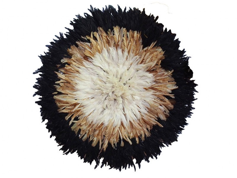 Juju Feather Hat Black, Natural, Ivory Juju Feather Hat Black, Natural, Ivory