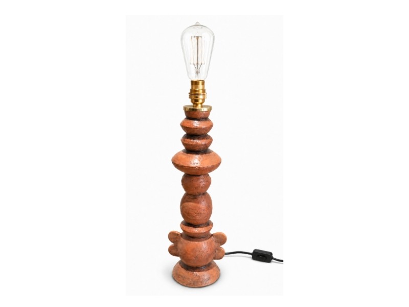 Earthform Totem Lamp &mdash; Terracotta