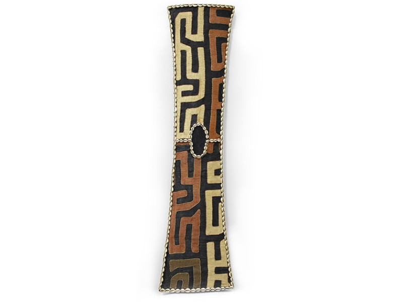 Rectangle Shield with Kuba Cloth Rectangle Shield with Kuba Cloth
