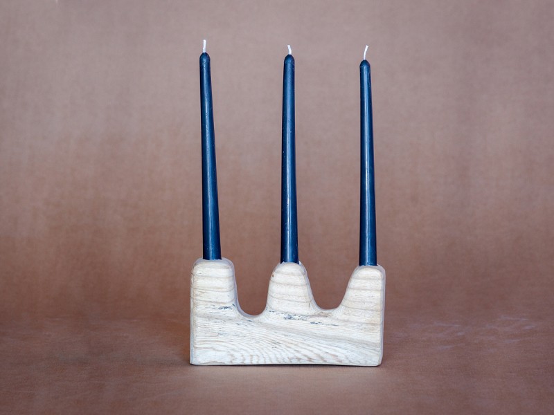Blue Gum Candle holder - 3 Blue Gum Candle holder - 3