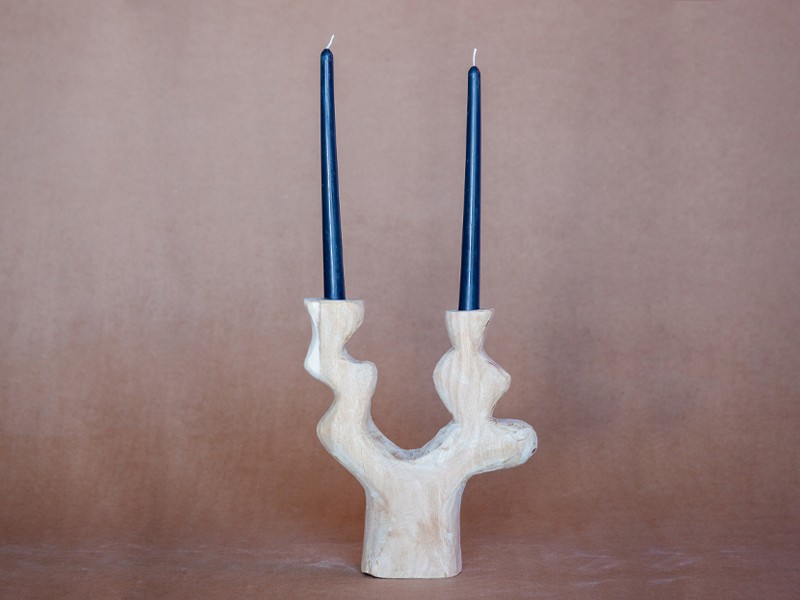 Blue Gum Candle holder - 6 Blue Gum Candle holder - 6