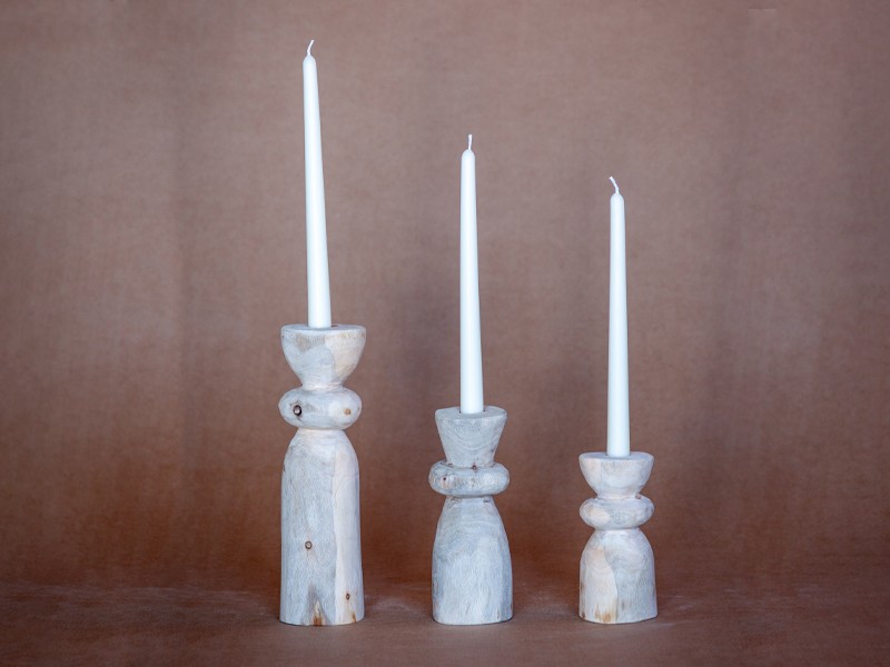 Blue Gum Candle holder - 8 Blue Gum Candle holder - 8