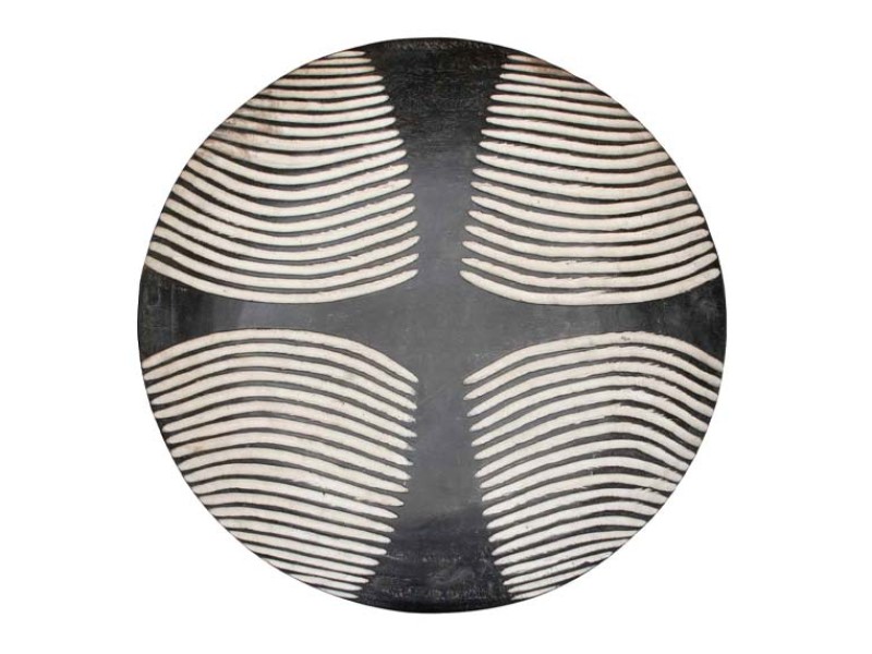 Carved Wood Bamileke Shield - 2 - Assorted Designs Carved Wood Bamileke Shield - 2 - Assorted Designs