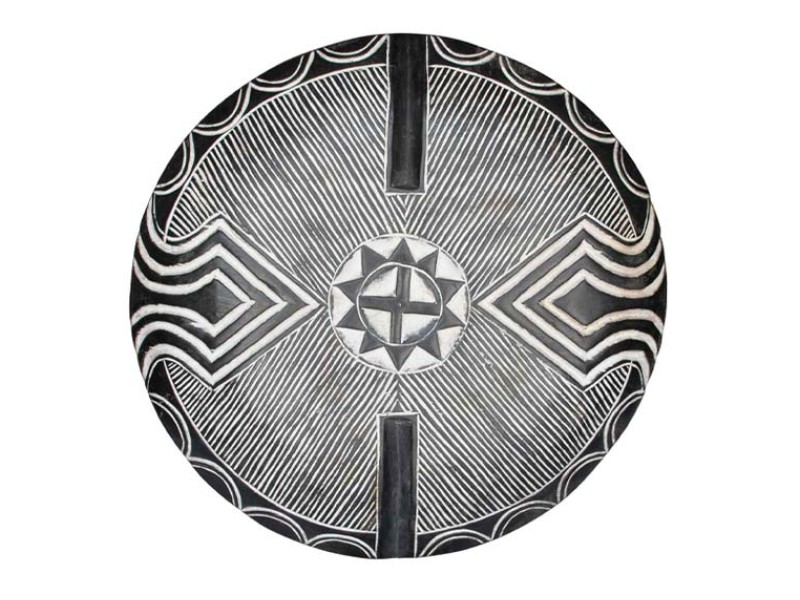 Bamileke Carved Wood Shield - 3 Bamileke Carved Wood Shield - 3