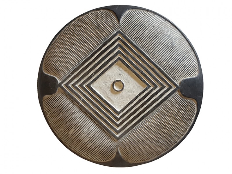 Carved Wood Shield - 4 Carved Wood Shield - 4