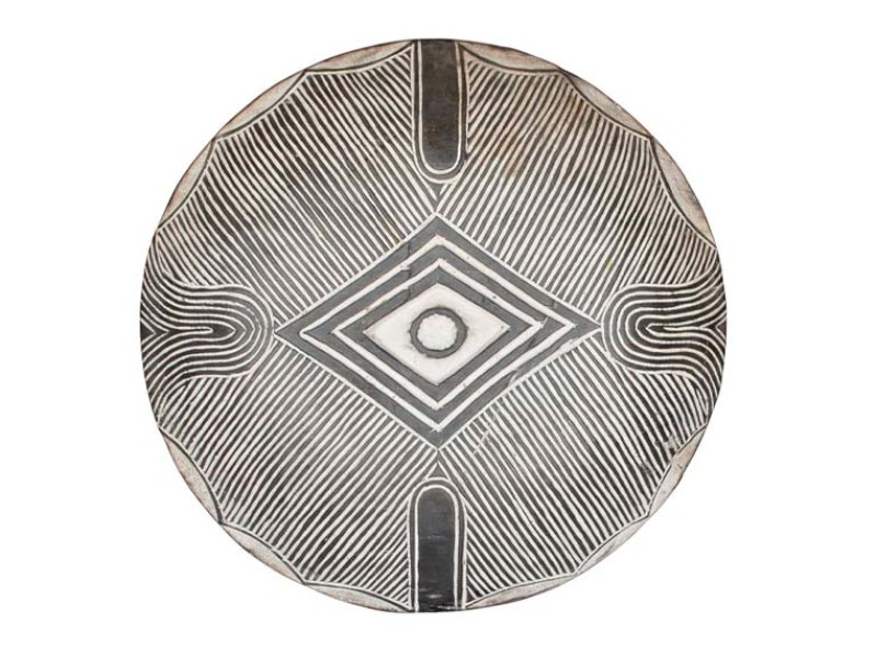 Bamileke Carved Wood Shield - 17 Bamileke Carved Wood Shield - 17