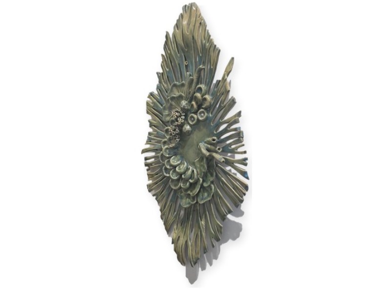 Organic Forms Ceramic Wall Sculpture 