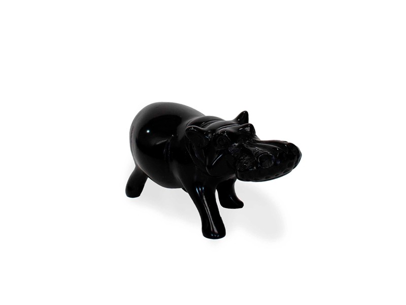Black Soapstone Hippo Black Soapstone Hippo