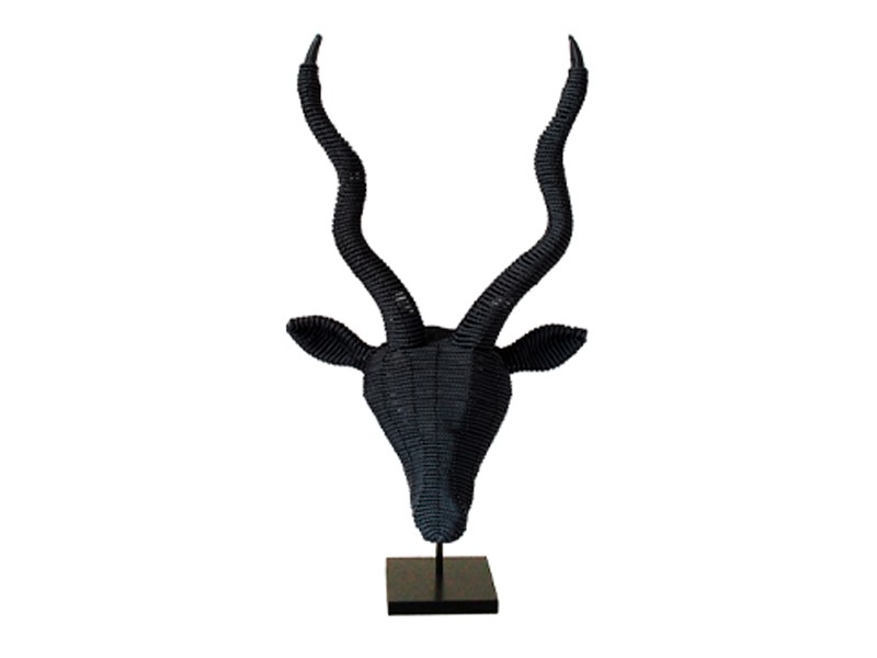 Rope Kudu Wall Hanging Black Rope Kudu Wall Hanging Black