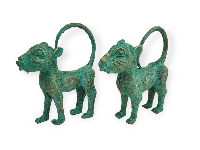 Large Benin Bronze Leopard Large Benin Bronze Leopard