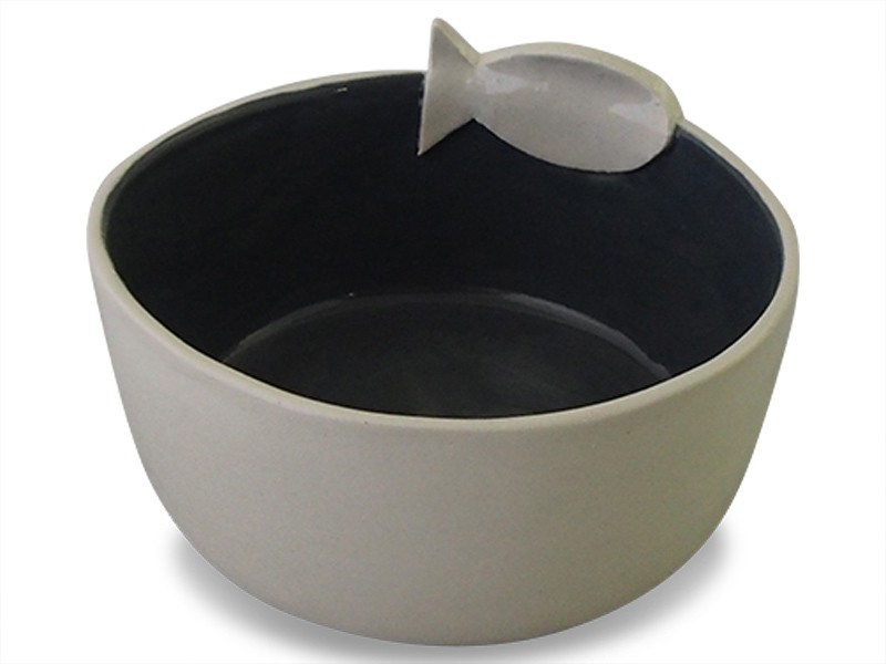 Ceramic Cat Bowl - Fish Ceramic Cat Bowl - Fish