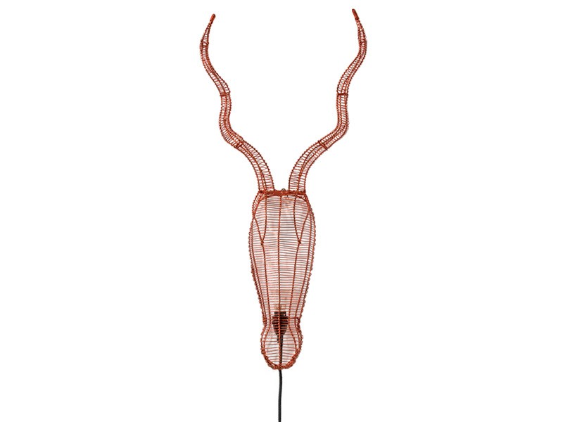 Copper Kudu Head Wall Light Copper Kudu Head Wall Light