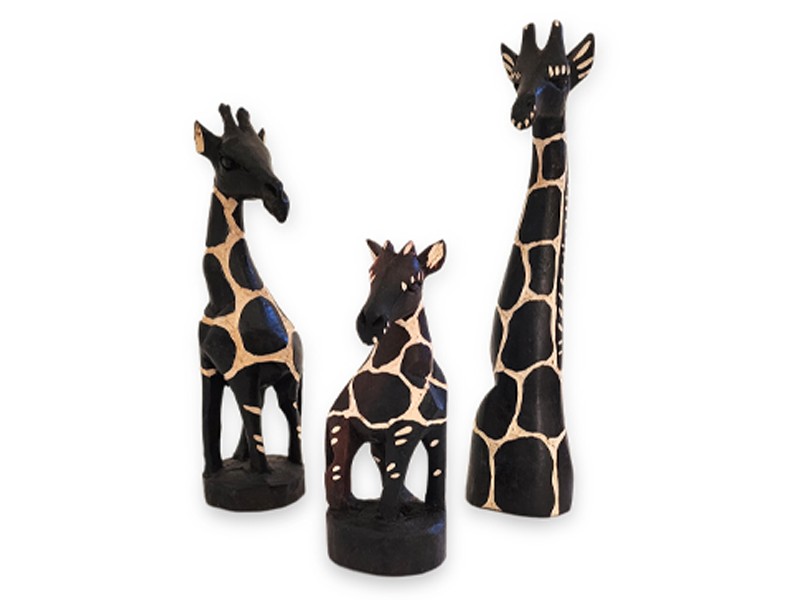 Carved Jacaranda Wood Giraffe Carved Jacaranda Wood Giraffe