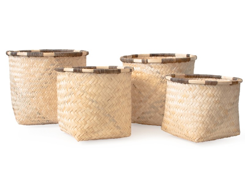 Malawi Bamboo Basket Set of 3 Malawi Bamboo Basket Set of 3
