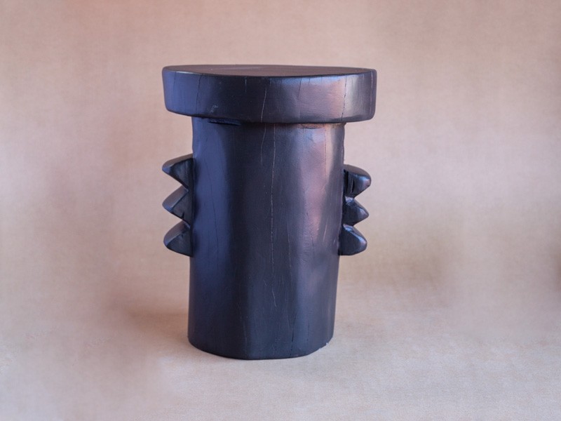 Tribal Side Table, Jagged Edge Tribal Side Table, Jagged Edge