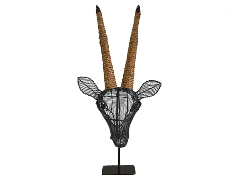 Charcoal with Manilla Rope on Stand Charcoal with Manilla Rope on Stand