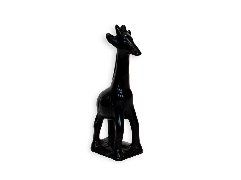 Black Soapstone Giraffe Pair | Handcrafted African Art Décor Black Soapstone Giraffe Pair | Handcrafted African Art Décor