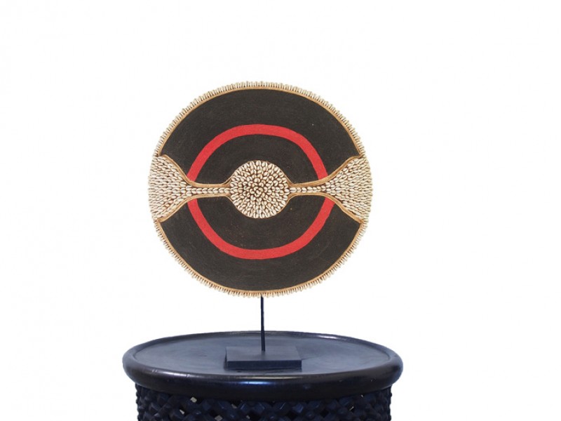 Black with Red Ring and Cowrie Band Black with Red Ring and Cowrie Band