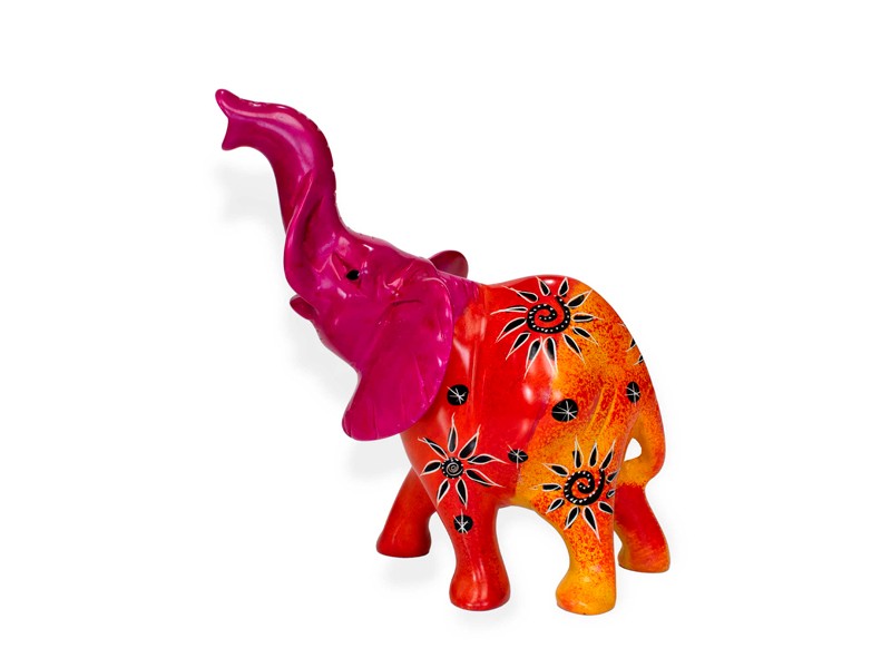 Multicolor Soapstone Elephant | Handcrafted African Art Decor Multicolor Soapstone Elephant | Handcrafted African Art Decor