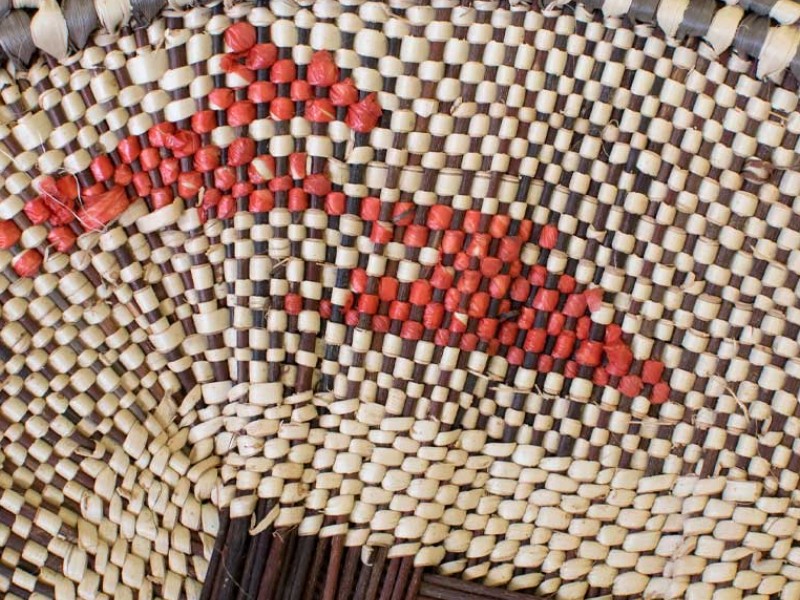 Recycled Plateau Winnowing Basket- Close Up Recycled Plateau Winnowing Basket- Close Up
