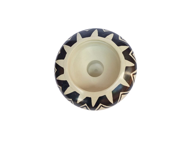 Soap Stone Candle Holder - Top View Soap Stone Candle Holder - Top View