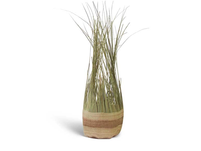 Tassel Basket_Natural Stripe_Large Tassel Basket_Natural Stripe_Large