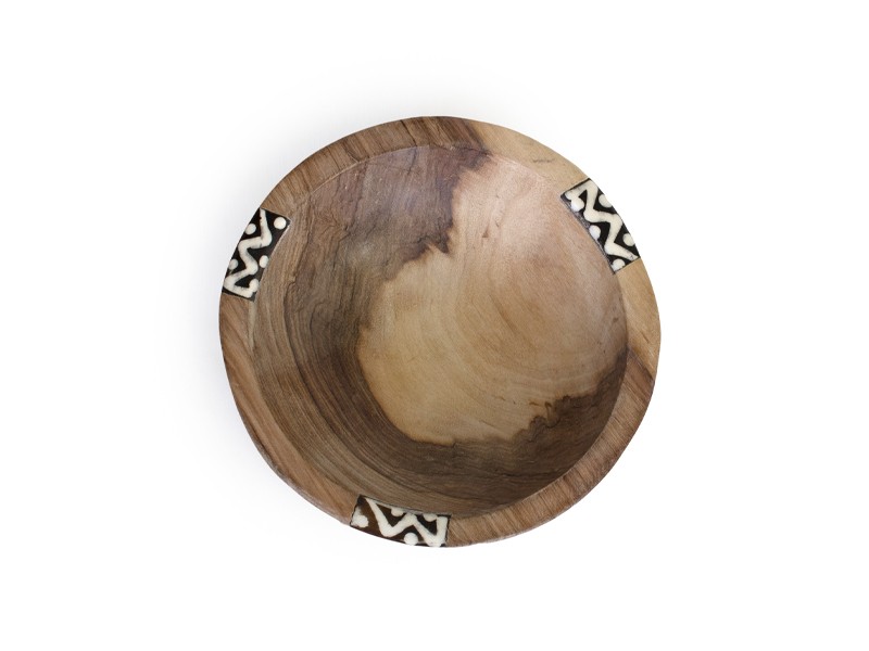 Wooden Bowl with Matching Wooden Teaspoon | Handcrafted Set Wooden Bowl with Matching Wooden Teaspoon | Handcrafted Set