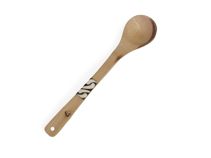 Wooden Bowl with Matching Wooden Teaspoon | Handcrafted Set Wooden Bowl with Matching Wooden Teaspoon | Handcrafted Set